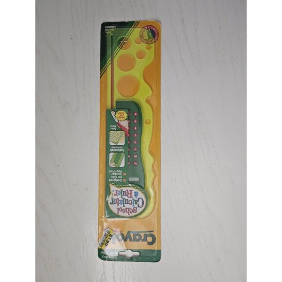 Vintage Crayola 12" Wavy‎ Ruler School Play Learn Kids Teacher - Picture 1 of 6